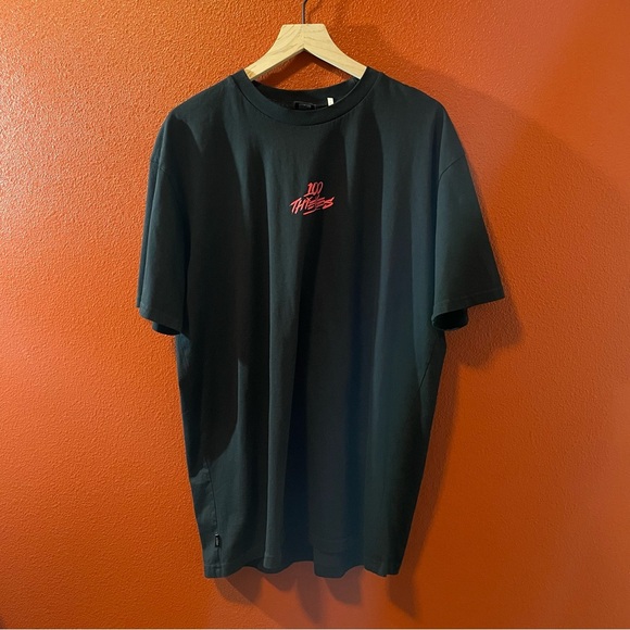 100‎ Thieves Foundation Black Short Sleeve Cotton Tee Shirt - Picture 1 of 3